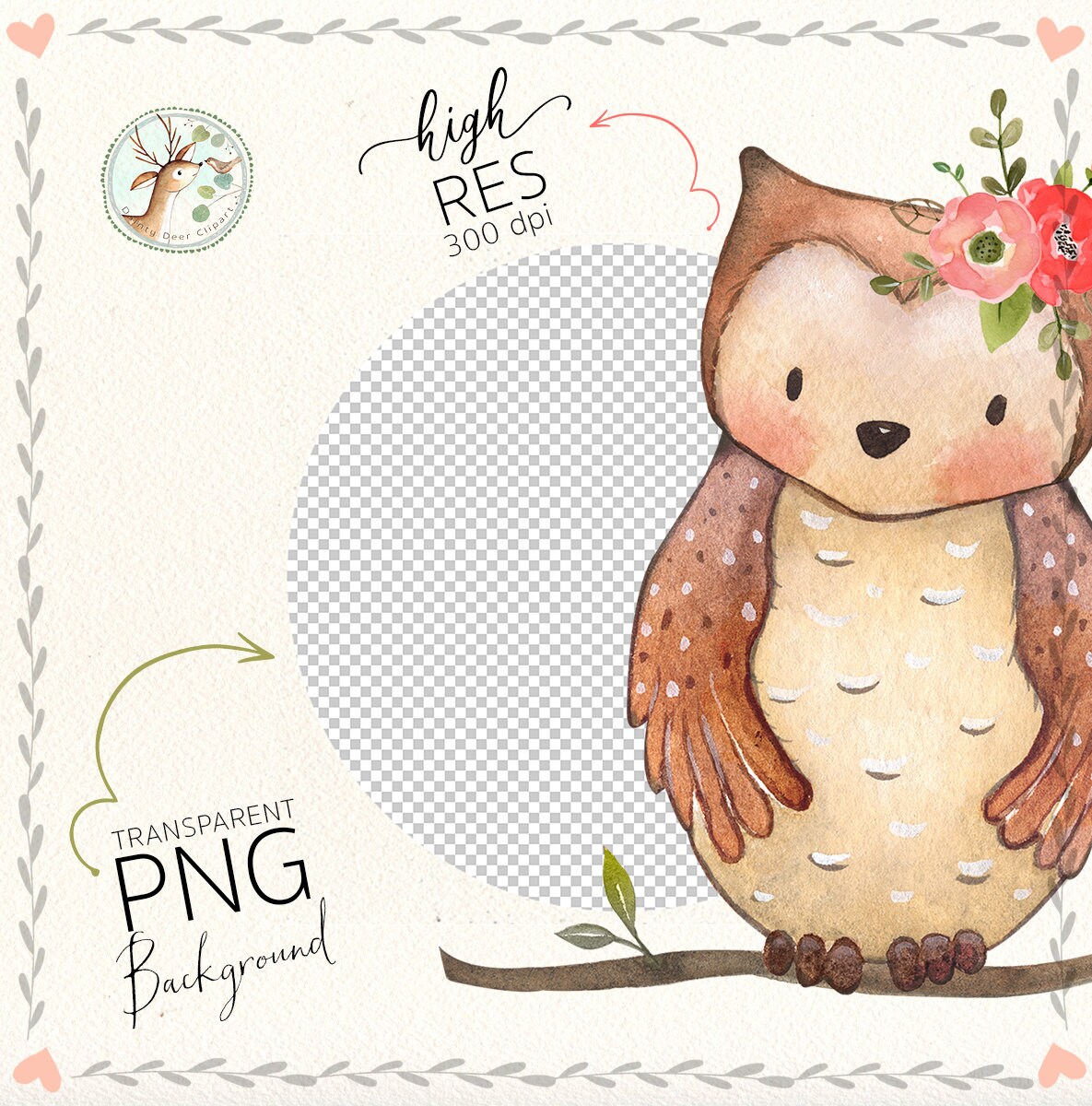 Woodland Animals Clipart Woodland Clip Art Watercolor - Etsy