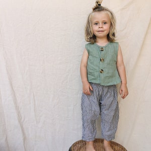 Baby Vest Pattern / Easy Sewing Pattern for Girls & Boys / Linen Kids ...