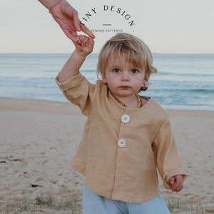 Top PDF sewing pattern / Boys Girls Sewing Pattern PDF / Unisex pattern  / newborn to 6 years /Baby Boy/Baby Girl / Baby Pattern/ Kids shirt