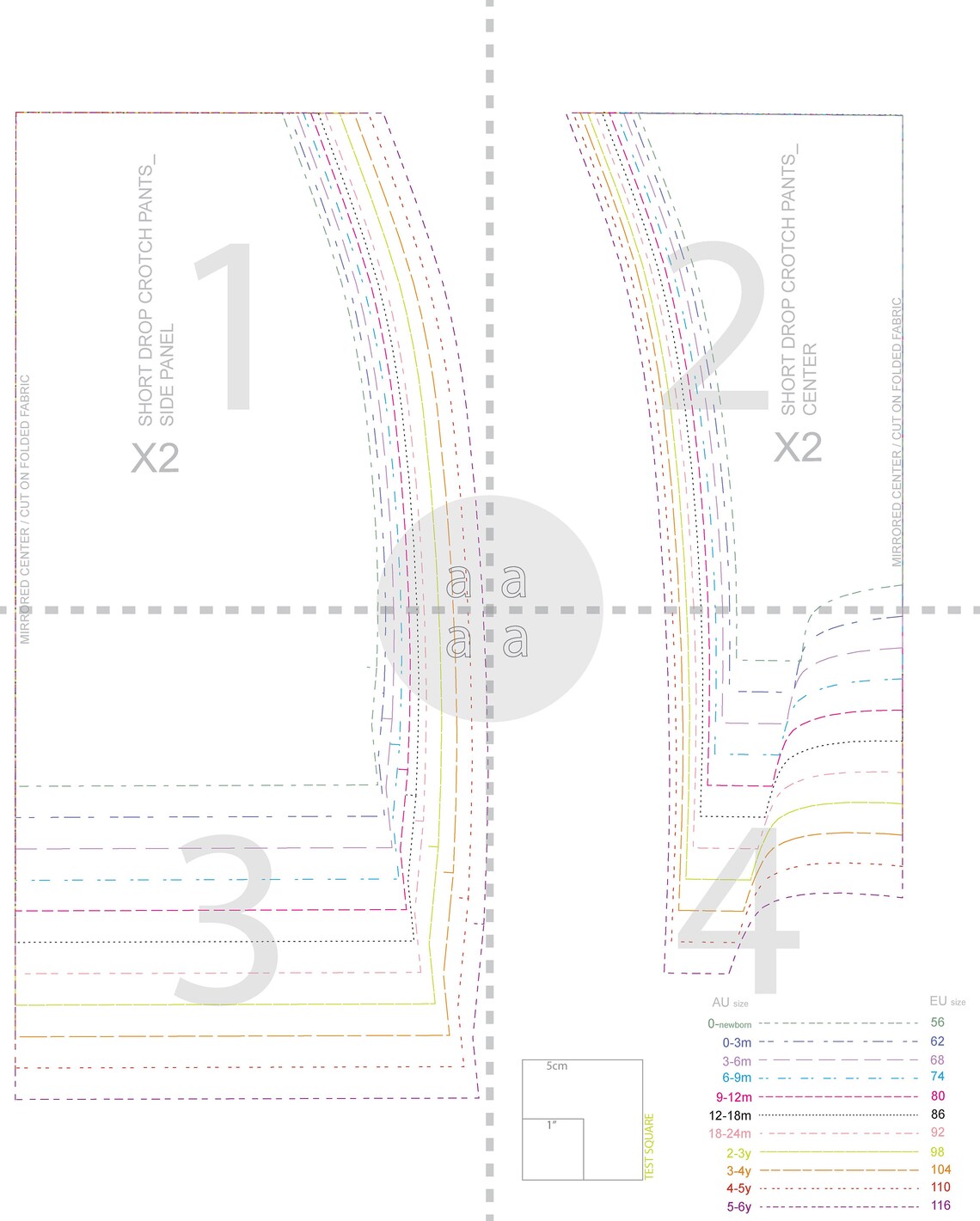 Harem Short Pattern for Baby Baby Harem Shorts Sizes 0M6T Etsy Australia