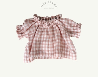 Ruffle Smock Dress Sewing Pattern: Newborn to 12 Years (PDF)