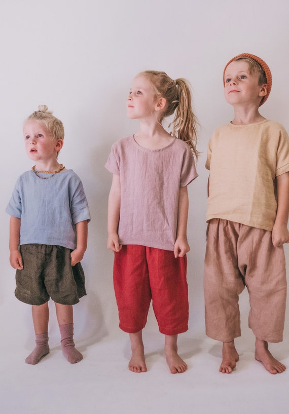 Pantalón simple para niños / SIN PATRON / Costura para principiantes 
