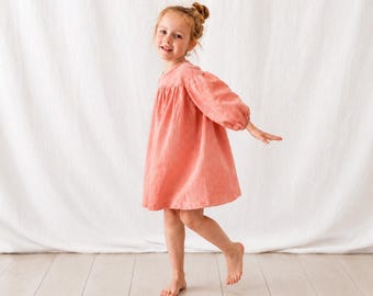 Lantern Sleeve Smock Dress PDF Sewing Pattern: Newborn to 6 Years (PDF)