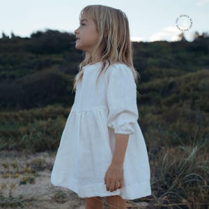 Patron de couture de robe smockée à manches bouffantes pour fille : tailles 0-12 (Patron PDF)