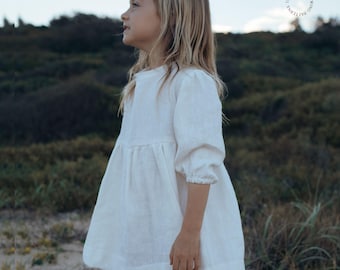 Girls Puff Sleeve Smock Dress Sewing Pattern: Sizes 0-12 (PDF Pattern)