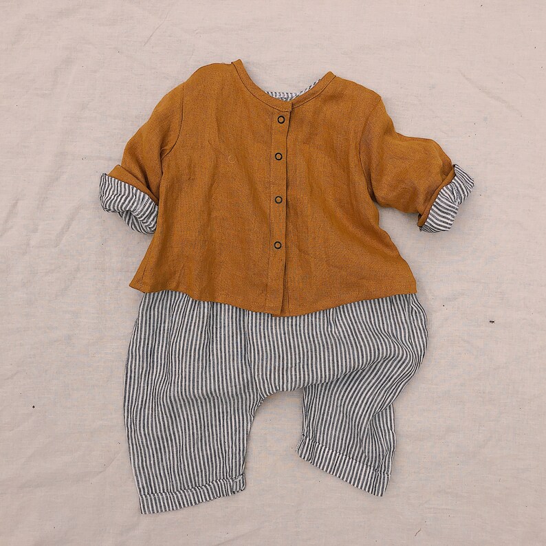 Vintage Romper Pattern for Baby Baby Linen Jumpsuit Baby Etsy