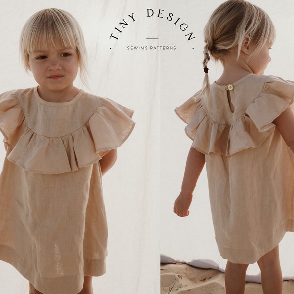 Mädchen Kleid Muster | Baby Mädchen Smock Kleid Muster | Blumenmädchen Kleid Muster | Leinen Smock Kleid Muster | PDF Sofort Download