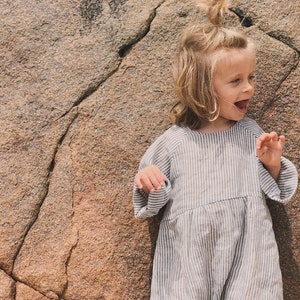 Modello PDF per tutina vintage per neonati: pagliaccetto a palloncino (dalla nascita ai 6 anni)