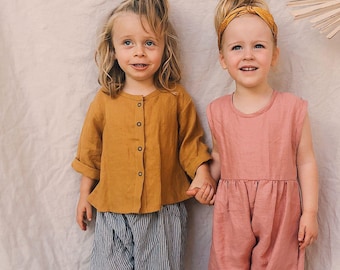 Baby & Kids Shirt Sewing Pattern: Beginner Friendly, 0-6 Years (Instant Download)
