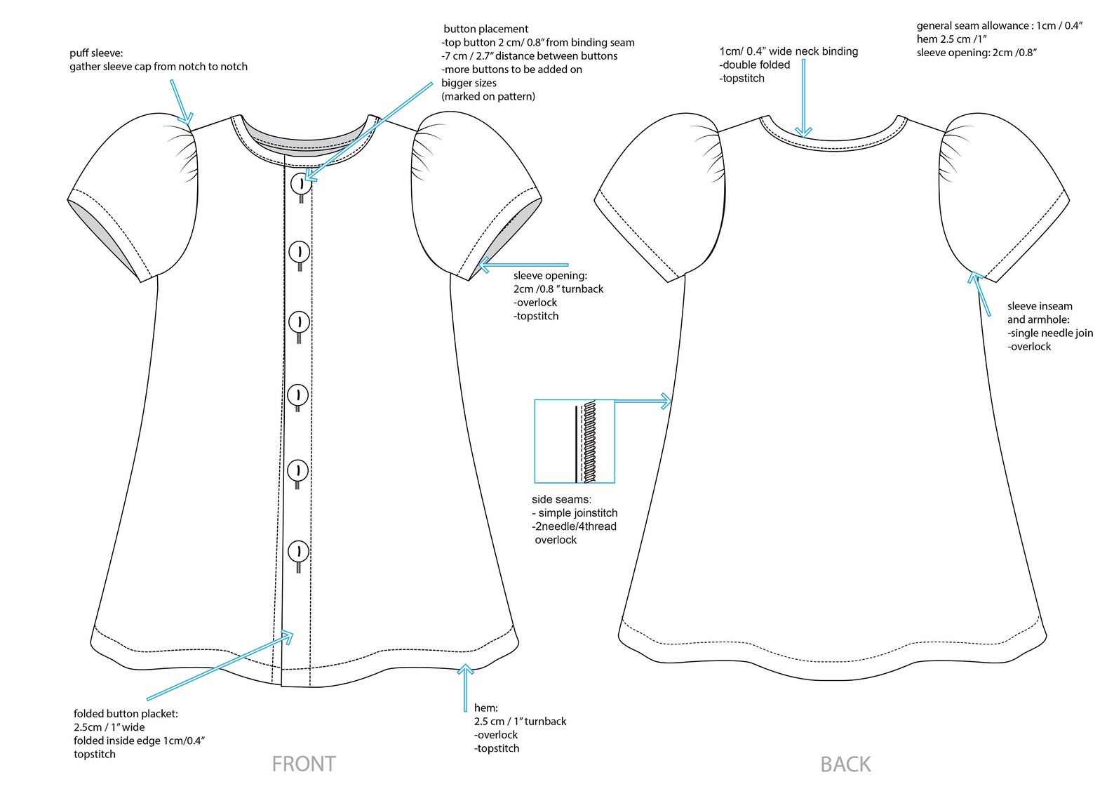 EASY Baby Girl Dress Sewing Pattern / Children Dress Patterns / Linen Dress / Flower Girl Dress