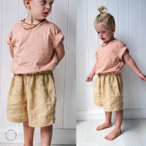 Kids Shorts Sewing Pattern, Baby and Toddler Shorts PDF, Easy Shorts Pattern for Boys and Girls, Linen Shorts Digital Sewing Pattern
