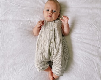 Easy Baby Romper Sewing Pattern: Boy Girl Newborn to 6 Years (PDF Download)