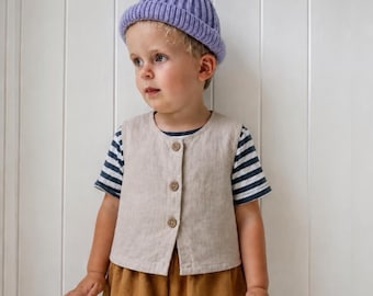 Kids Top PDF Sewing Pattern: Front or Back Button Options (0 - 6 years)