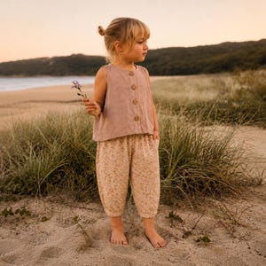 Sarouel Harem Pants Sewing Pattern: Baby & Kids Knit or Woven Fabric (PDF Pattern)