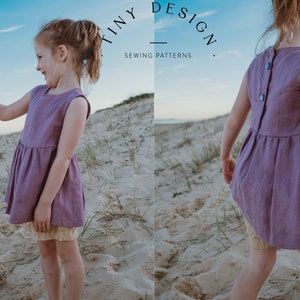 TOP Sewing Pattern PDF / Girls Sewing Pattern / Baby top blouse pattern / Children&#39;s Patterns / Easy Sewing Pattern / Download / Beginner
