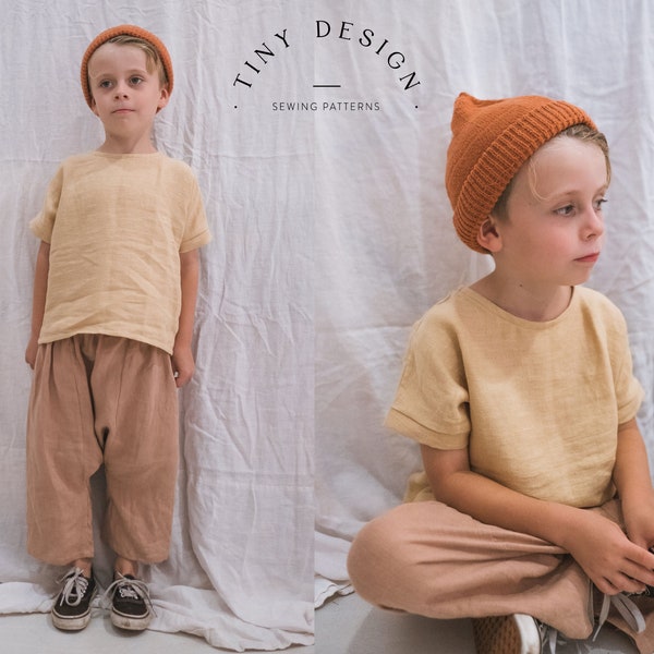 Easy Harem Pant Sewing Pattern for Baby and Kids / PDF Sewing Pattern / Baby Pants / Linen Pants Pattern / Beginner Sewing Pattern /Tutorial