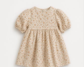 Puff Sleeve Smock Dress PDF Sewing: Sizes 0-12 (PDF Pattern)