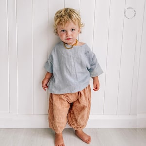 Patron de couture pour enfants | Modèle PDF pour tout-petits | Patron de chemise bébé | Couture pour débutants PDF | Patron de couture pour enfants | Vêtements bébé PDF