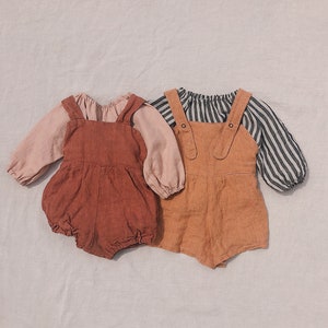 Baby Romper Sewing Pattern  |  Children&#39;s Patterns  | Jumpsuit Pattern | PDF Sewing Pattern  |  Baby patterns | Toddler Pattern|Linen romper