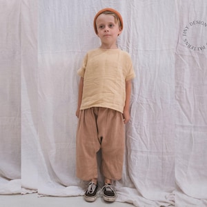 Modello di cucito per pantaloni larghi harem: bambini e neonati unisex PDF / Facile per principianti