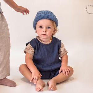 Baby & Toddler Romper Sewing Pattern | Baby Boy and Girl Romper | Linen Romper Pattern | PDF Jumpsuit Pattern | Instant Download