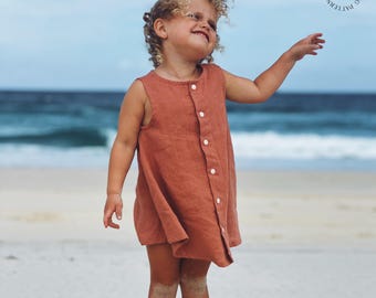 Girls' Summer Dress Sewing Pattern: Beginner-Friendly PDF (Newborn to 12 Years)
