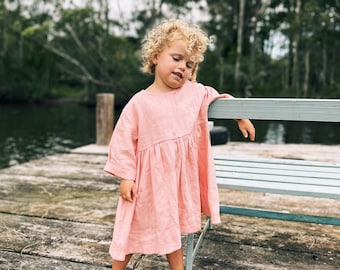 Long Sleeve Dress Sewing Pattern: Beginner-Friendly PDF for Girls (Newborn to 12 Years)