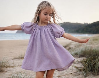 Easy Elastic Smock Dress Sewing Pattern: Newborn to 12 Years (PDF)