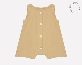 Summer Romper Sewing Pattern / Easy PDF Sewing Pattern for baby /Baby Boy Romper / Baby Girls Romper / Kids jumpsuit / Kids sewing pattern