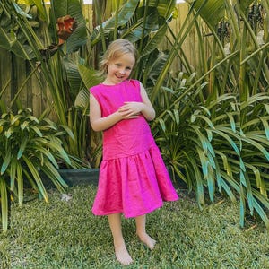 Girls Dress PDF Sewing Pattern | Baby and Toddler Dress Pattern | Linen Dress Sewing Pattern | Easy Kids Dress Pattern | Instant Download