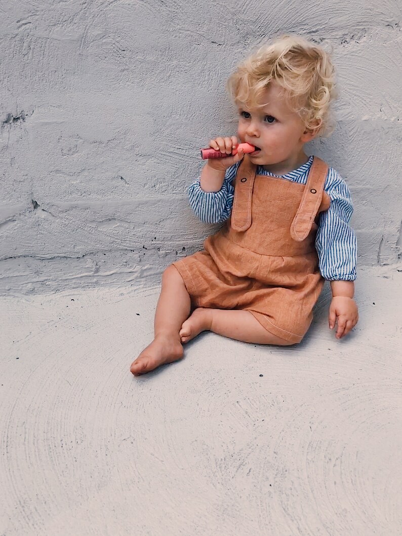 Linen Baby Romper Sewing Pattern Cute Baby Rompers for Boy Etsy Australia