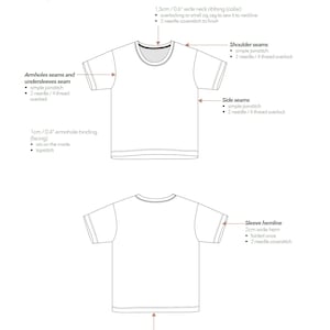 Upcycle T-shirt Sewing Pattern / Knit T-shirt PDF Pattern for Kids ...