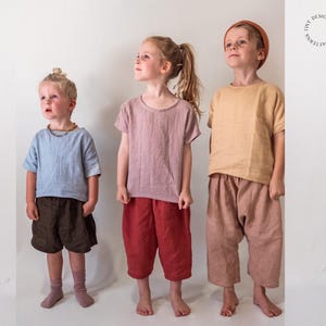 Pant BUNDLE x 3 | Baby & Kids Pants Sewing Patterns - Sarouel Pants, Harem Pants, Bermuda Shorts | PDF Sewing Pattern for Boys and Girls