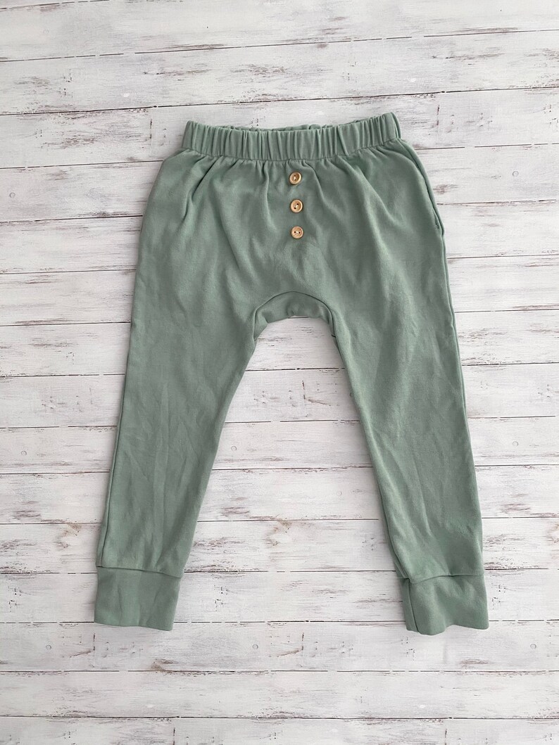Gusset Pants grey sweatpants toddler pants kids harem pants
