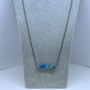 Aquamarine Drop Necklace