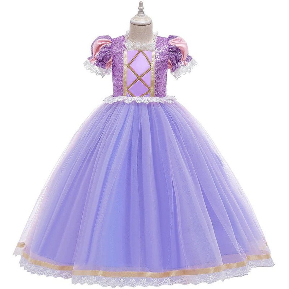 Girl Cosplay Princess Dress up Kids Christmas Halloween Tulle Etsy