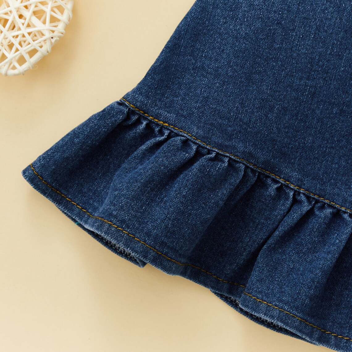 Summer Toddler Kid Girl Denim Skirts Girls High Waist Solid Etsy