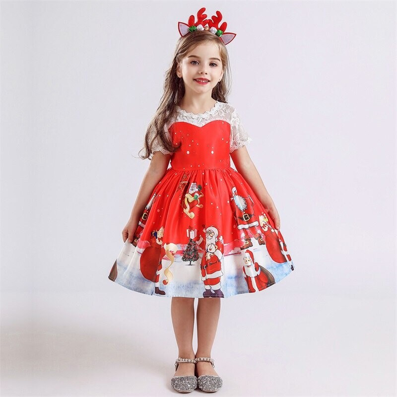 Baby Girl Clothes Kids Dresses for Girls Christmas Clothing Etsy