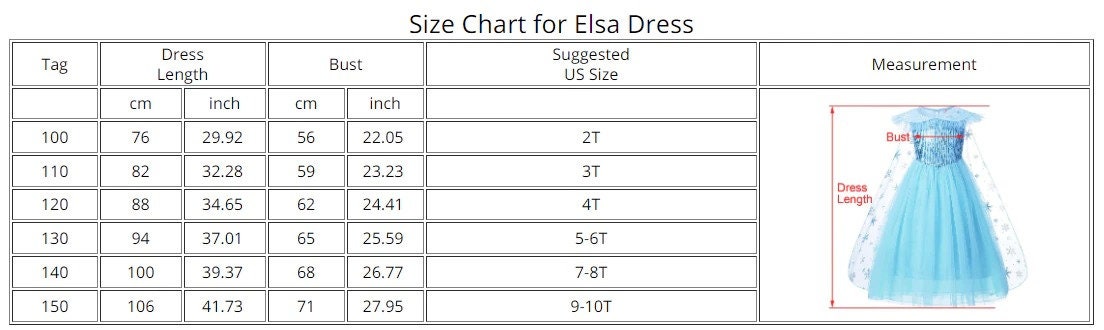 New Elsa Dress Kids Dresses for Girs Anna Cosplay Costume - Etsy