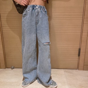  Pantalones sueltos casuales para mujer, pantalones deportivos  con harén, pierna ancha, encaje recto, Gris,claro : Ropa, Zapatos y Joyería