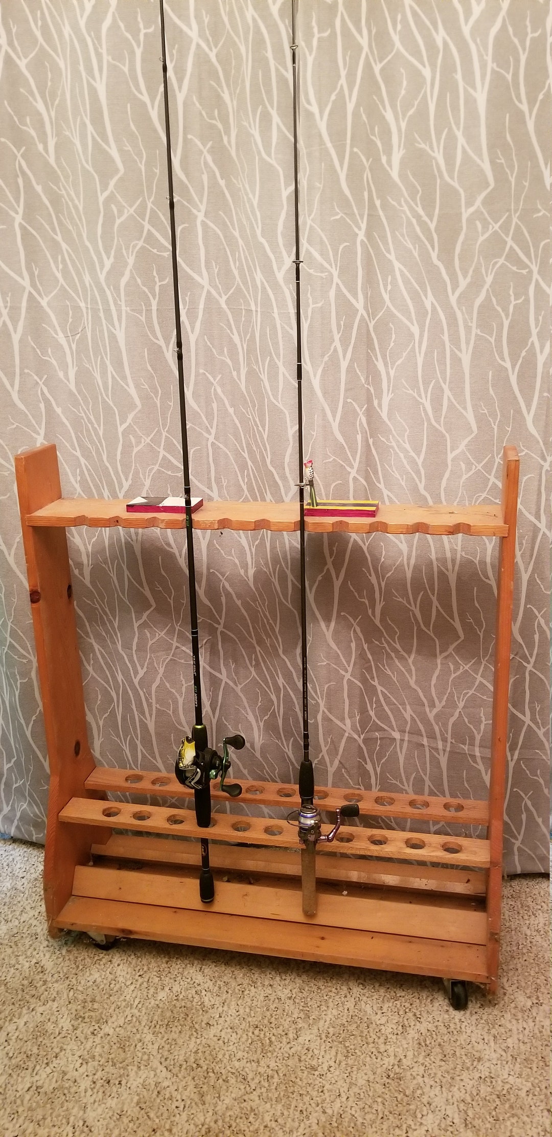 Fishing pole holder woodworking plans - Reel in Success DIY Fishing Rod Rack  Plans Showcase Your Gear and Boost Woodworking Skills. Dive Into Your  Fishing Haven Today 