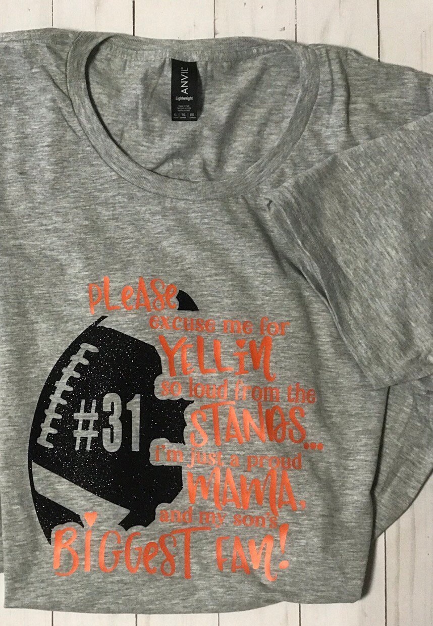 Football Mom Shirt//excuse Me for Yelling//football//mom | Etsy