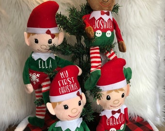 Personalized Christmas Elf Plush: Custom Stocking Stuffer