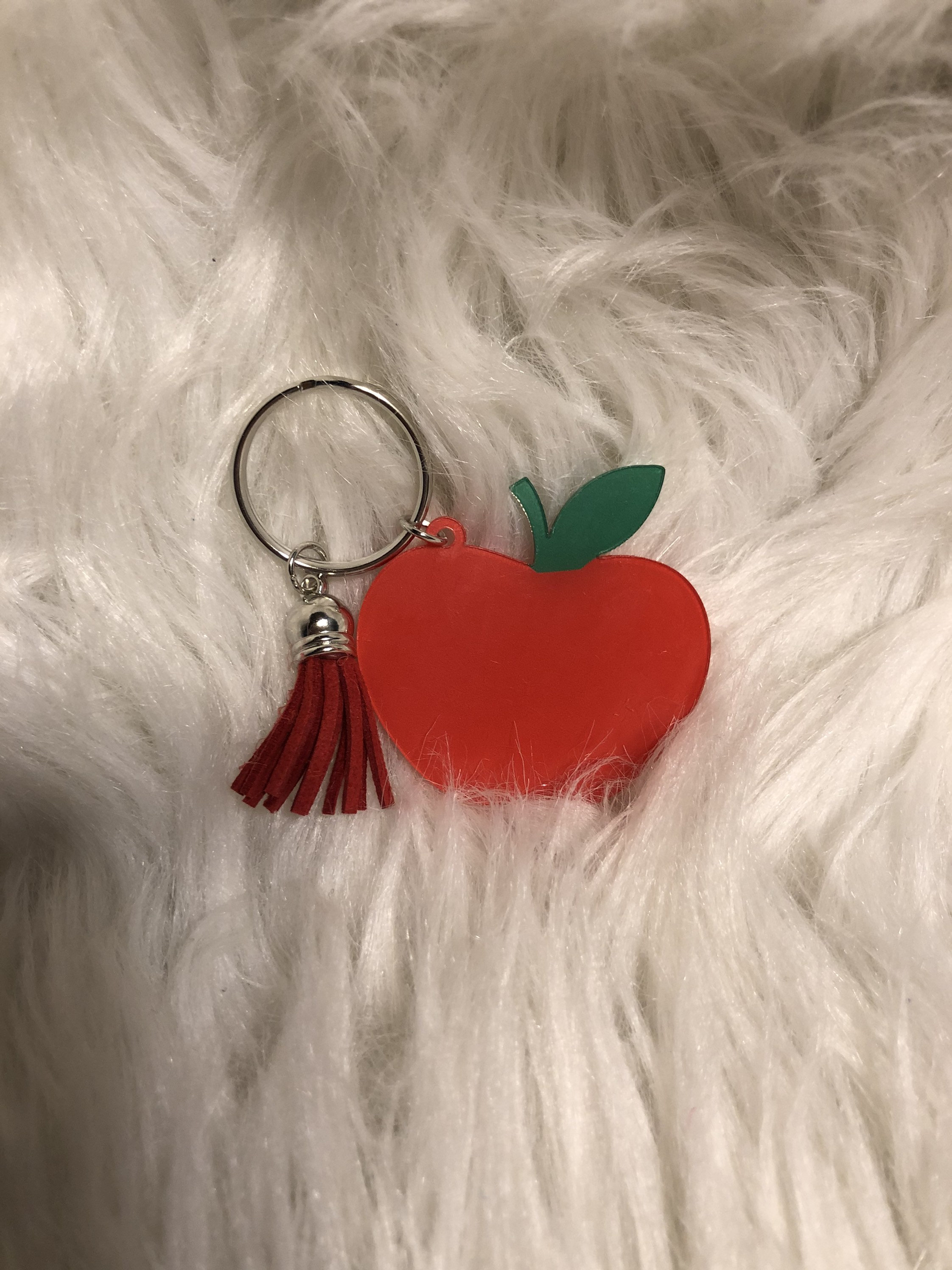 Personalized Apple Keychain//Personalized keychain//Gift for Etsy