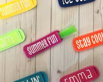 Personalized Neoprene Freeze Pop Holder: Summer Party Favors