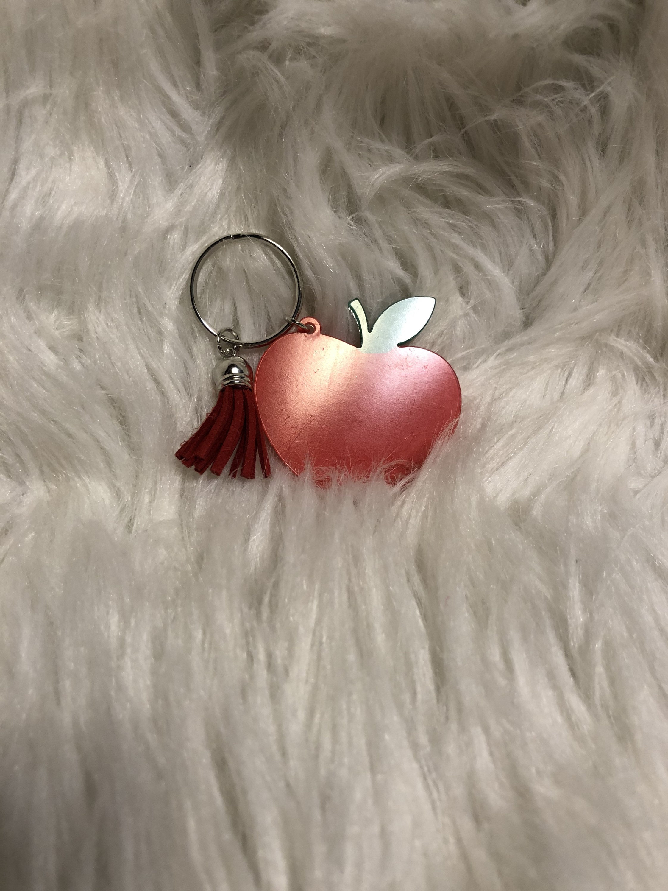 Personalized Apple Keychain//Personalized keychain//Gift for Etsy