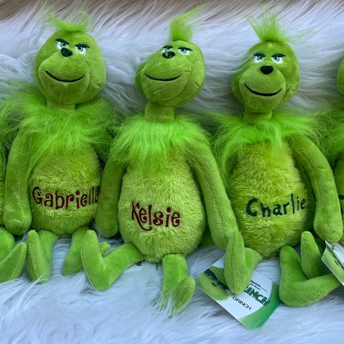 Peluche Grinch personnalisée // Peluche de Noël // Peluche Grinch // Le Grinch // Cadeau personnalisé // Grinch