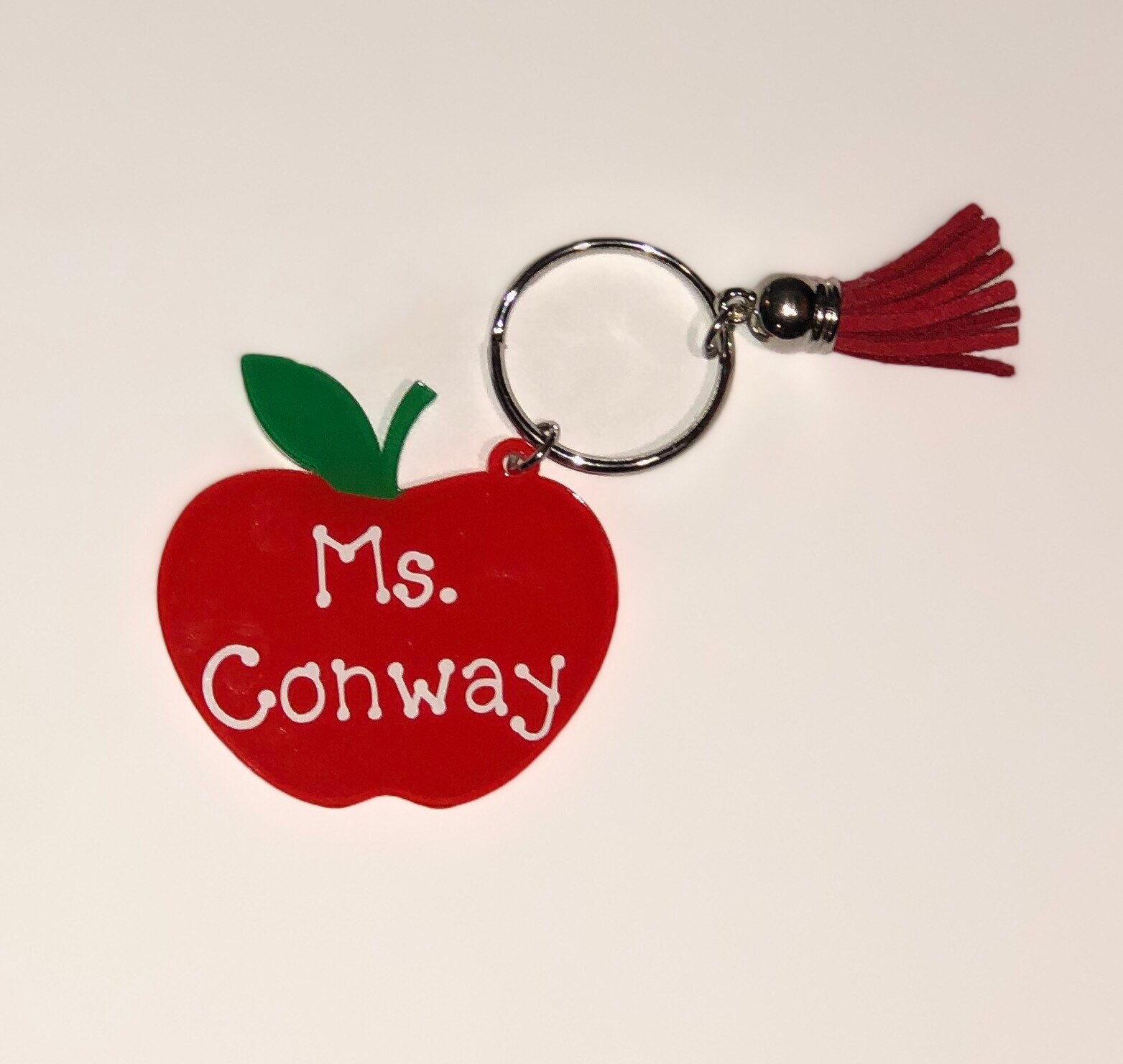 Personalized Apple Keychain//Personalized keychain//Gift for Etsy