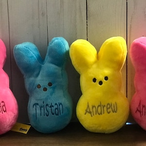 Personalisiertes Peep-Plüschtier // Personalisierter Peep // Osterkorb-Stuffer // Authentisches Peep-Plüschtier // Personalisiertes Geschenk