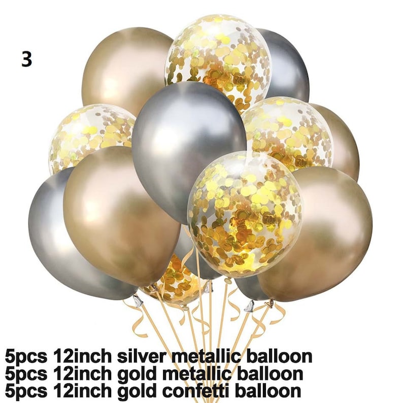 12inch Pink Gold Latex Balloons 40inch Number Balloons Happy Birthday Party Ballon 1th Birthday Party Decoration Baby Shower